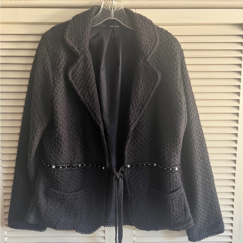 Women's Black Dressy Jacket, size 12/Med